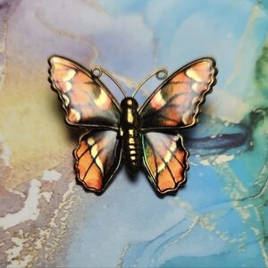 Vintage Monarch Butterfly Brooch/Pin